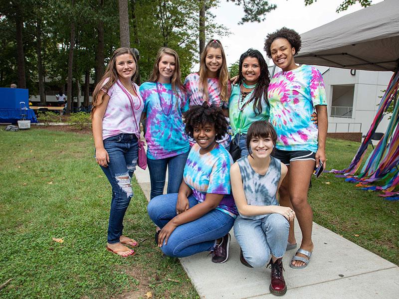 Students gather during one of the many events at Wake Tech
